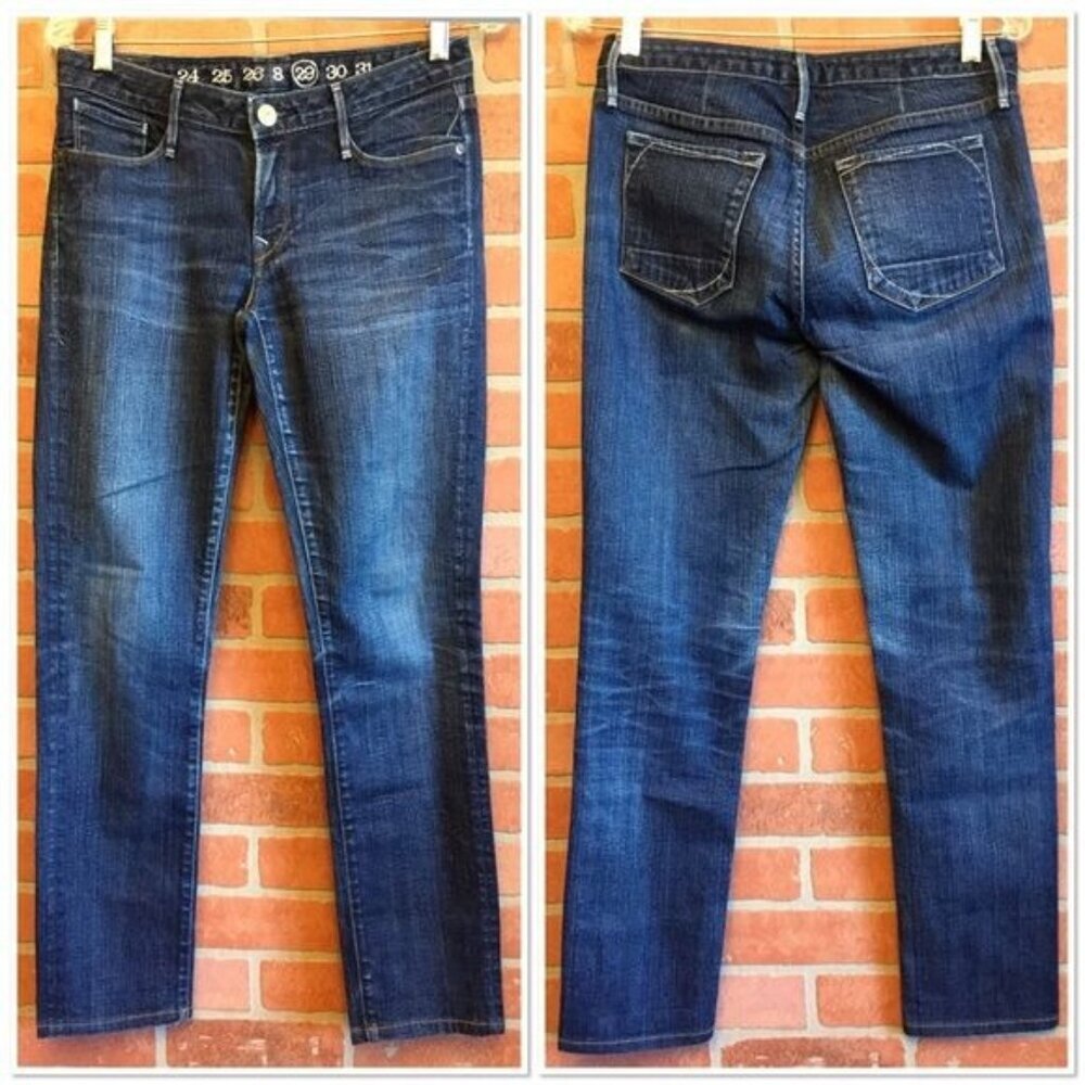 Earnest Sewn Womens Blue Jeans Straight Size 29